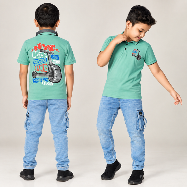 Boys TENCEL polo T-shirt