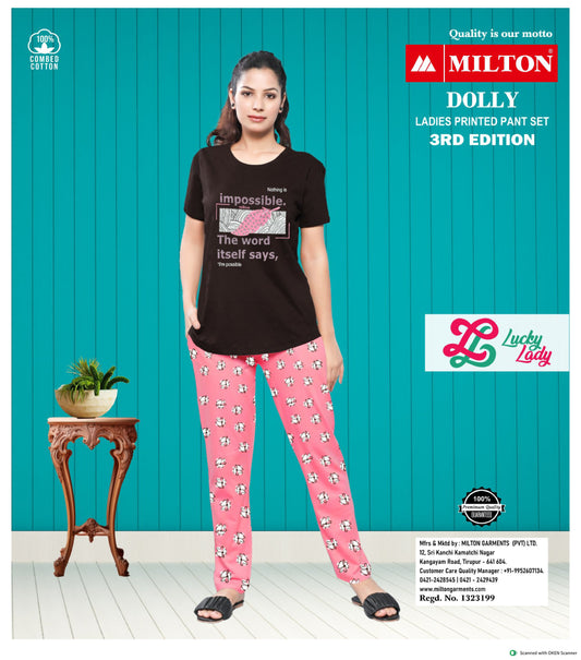 DOLLY (Leadies printed pant set)