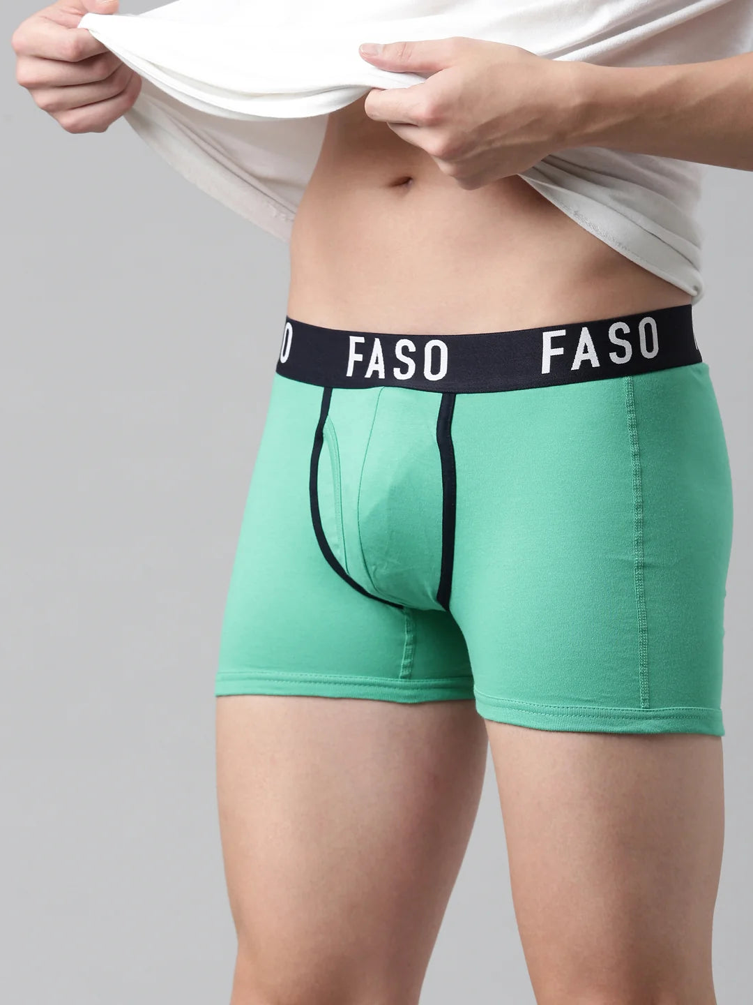 FASO Men's Premium Outer Elastic Trunk