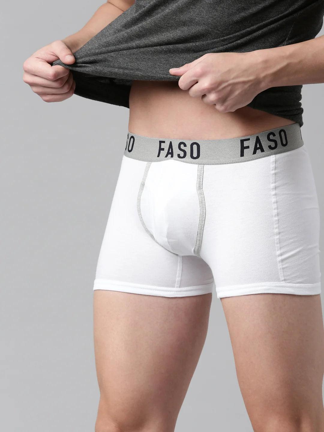 FASO Men's Premium Outer Elastic Trunk