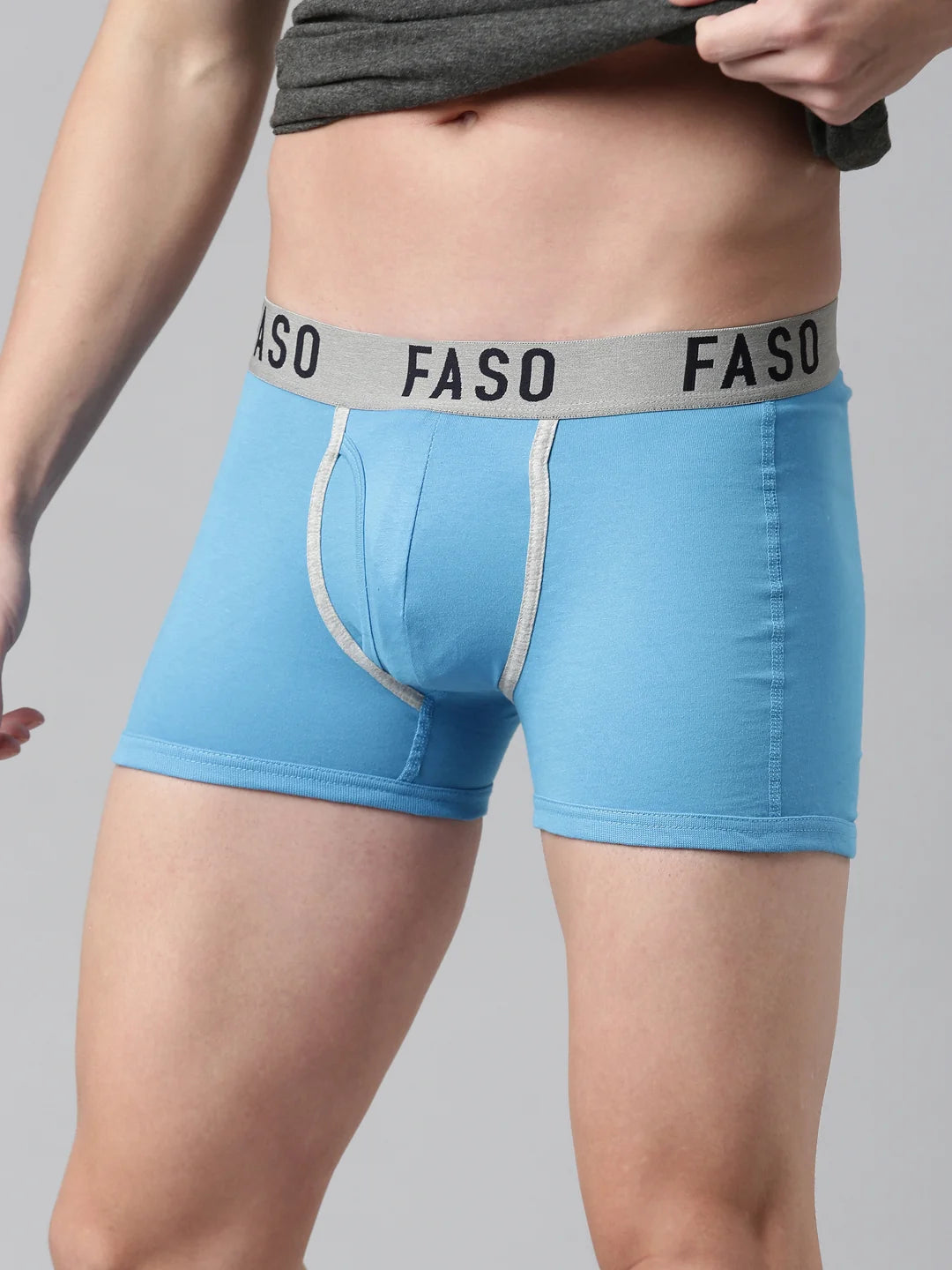 FASO Men's Premium Outer Elastic Trunk