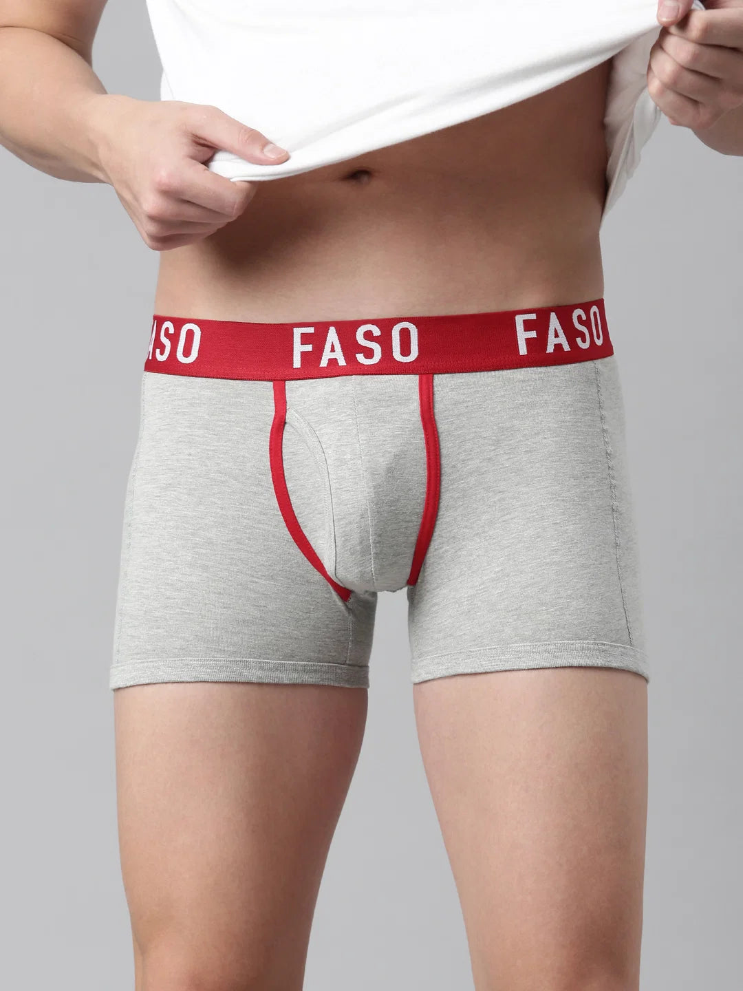 FASO Men's Premium Outer Elastic Trunk