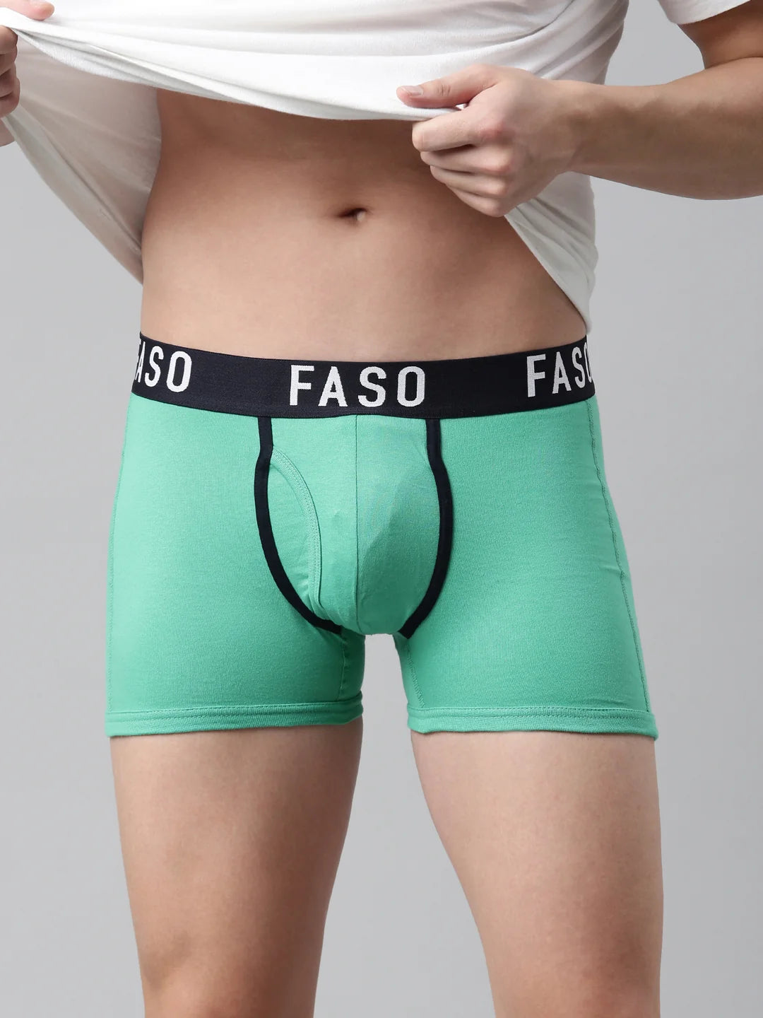 FASO Men's Premium Outer Elastic Trunk
