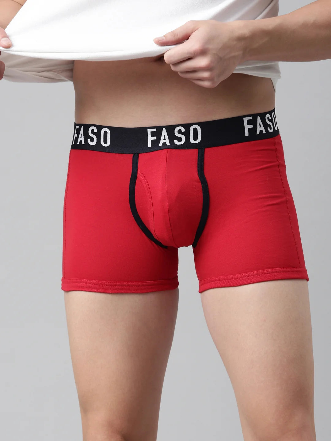 FASO Men's Premium Outer Elastic Trunk