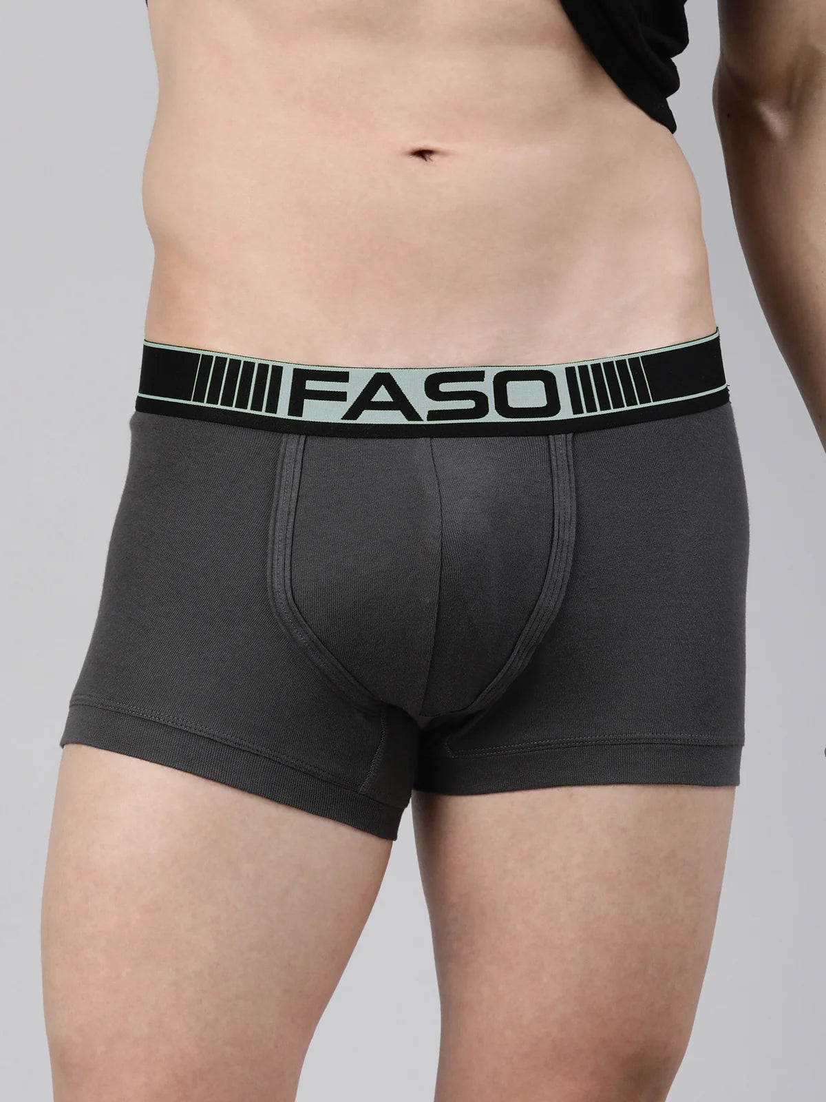 FASO Mens Cotton Neon Outer Elastic Trunk Pack Of 2