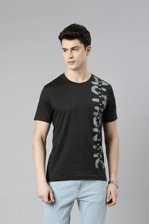 FASO Men's Premium Cotton Printed T-Shirt