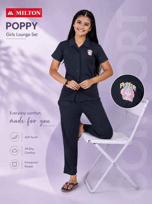 Poppy (Girls Collar Pant Set)