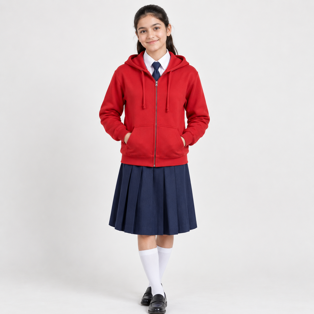 OSWAL UNIFORMS -Red School Uniform Hoodie