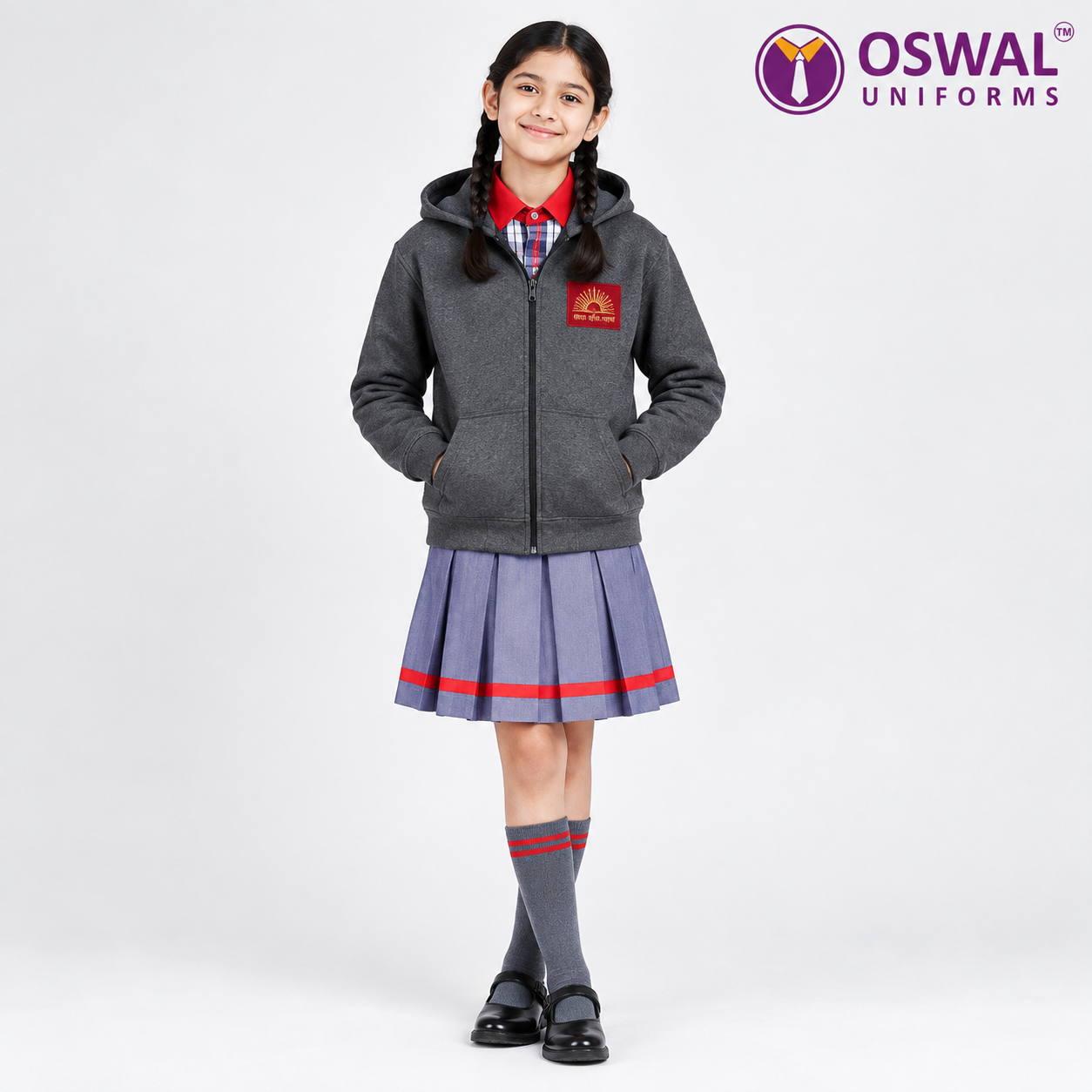 OSWAL UNIFORMS - KENDRIYA VIDYALAYA  School Uniform Hoodie