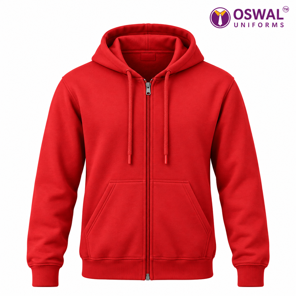 OSWAL UNIFORMS -Red School Uniform Hoodie