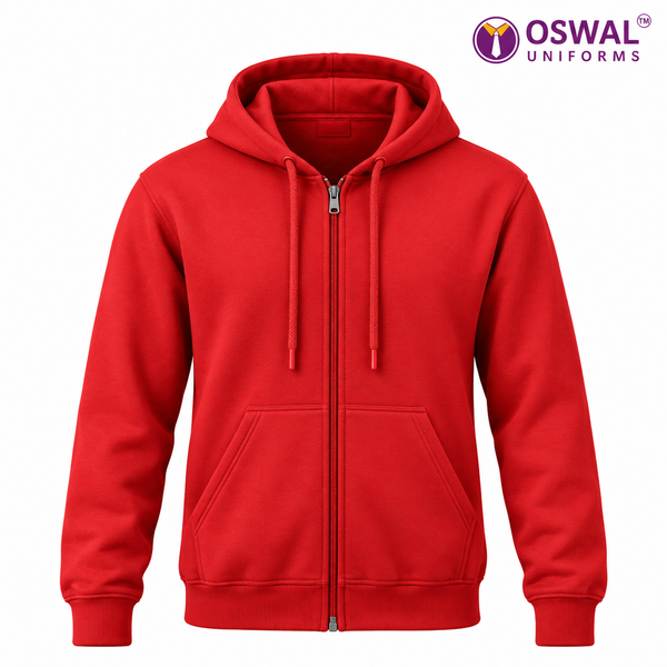 OSWAL UNIFORMS -Red School Uniform Hoodie