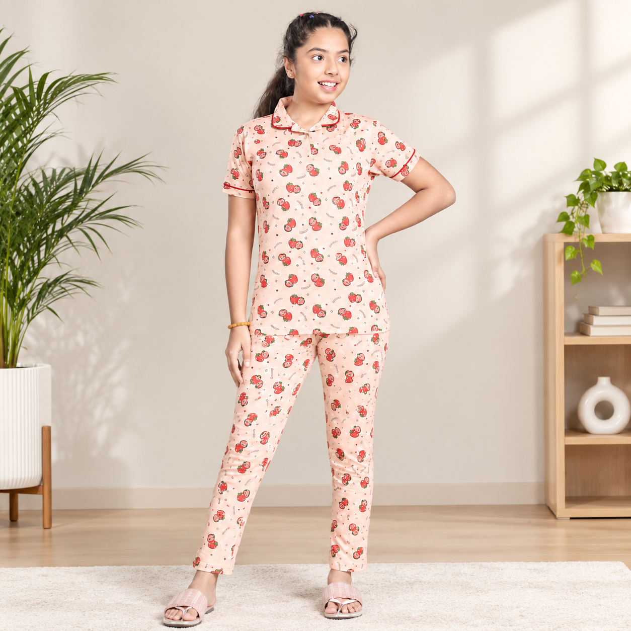 GIRLS ALL OVER PRINT NIGHT SET