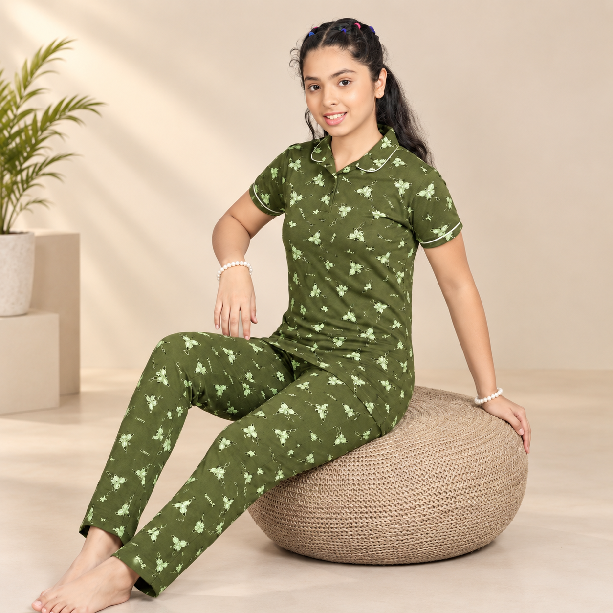 GIRLS ALL OVER PRINT NIGHT SET