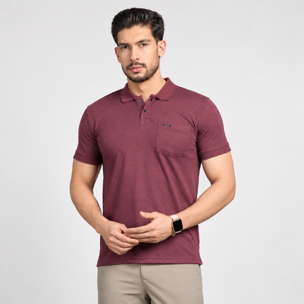 Milton Men's Tencel Polo T-Shirt RED
