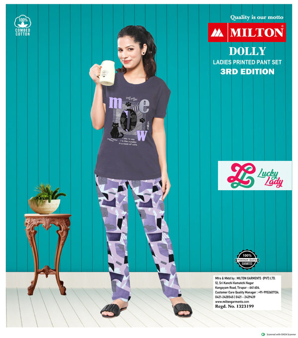 DOLLY (Ladies printed pant set)