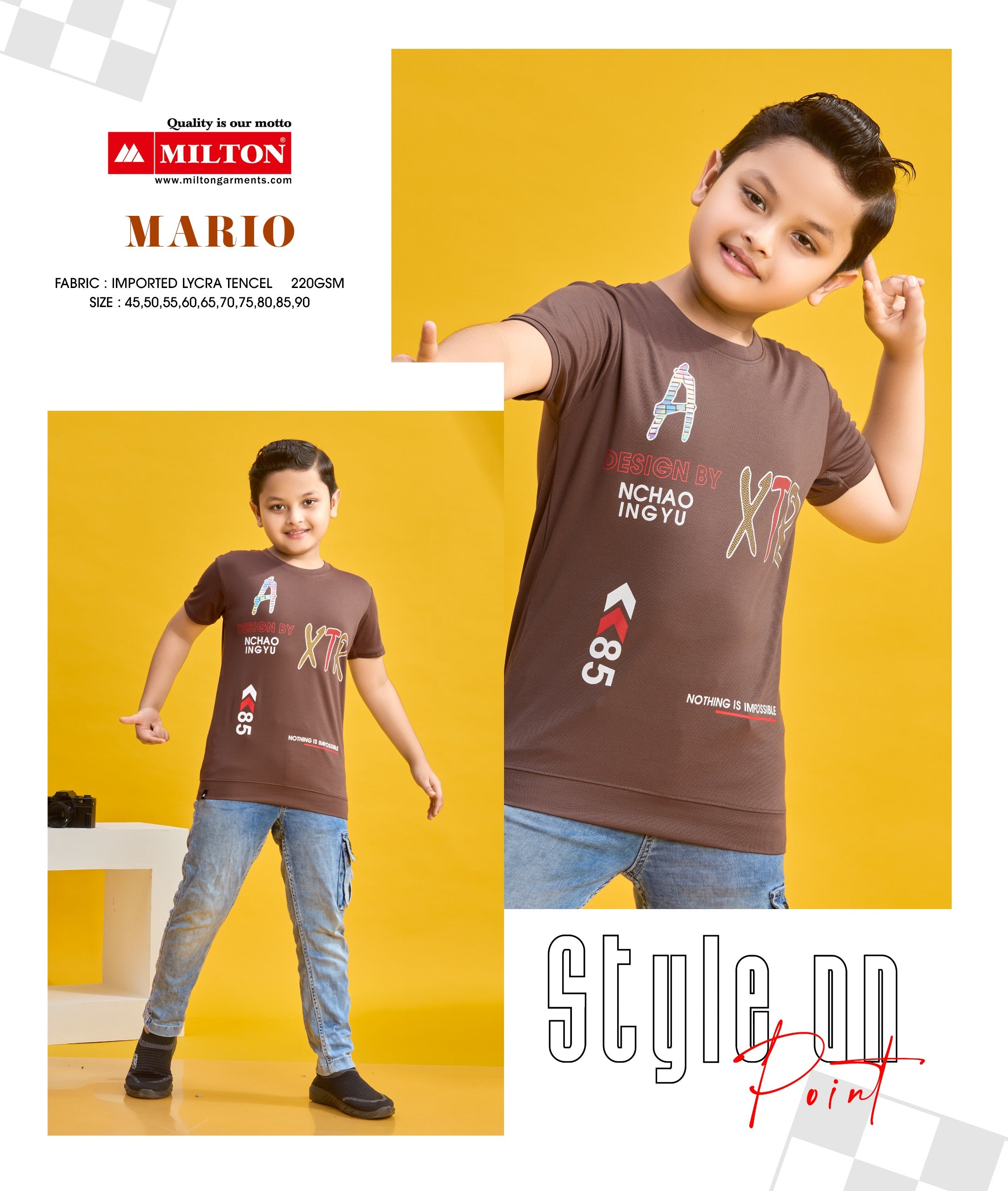 Mario (Boys Printed Tshirt)