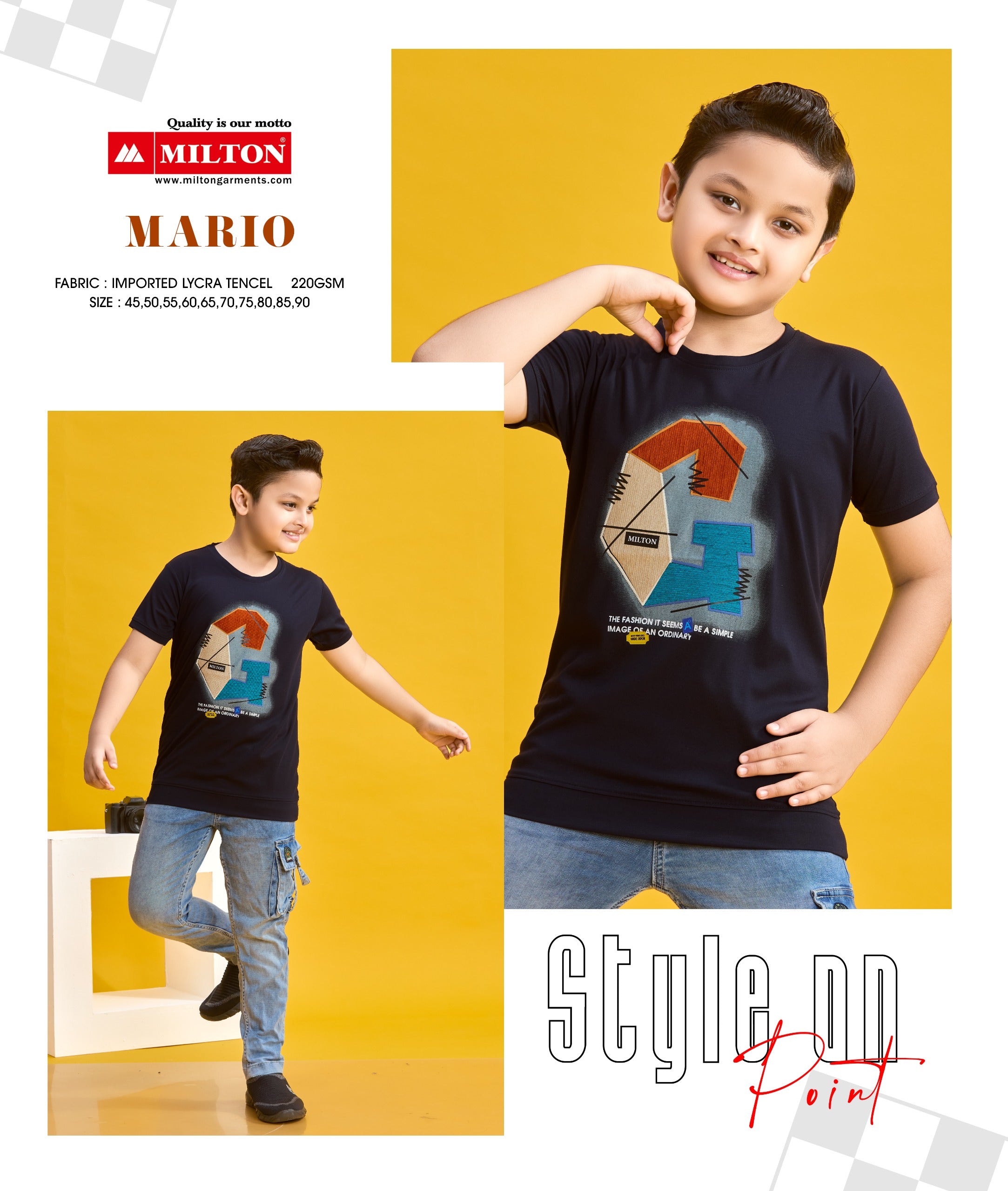 Mario (Boys Printed Tshirt)