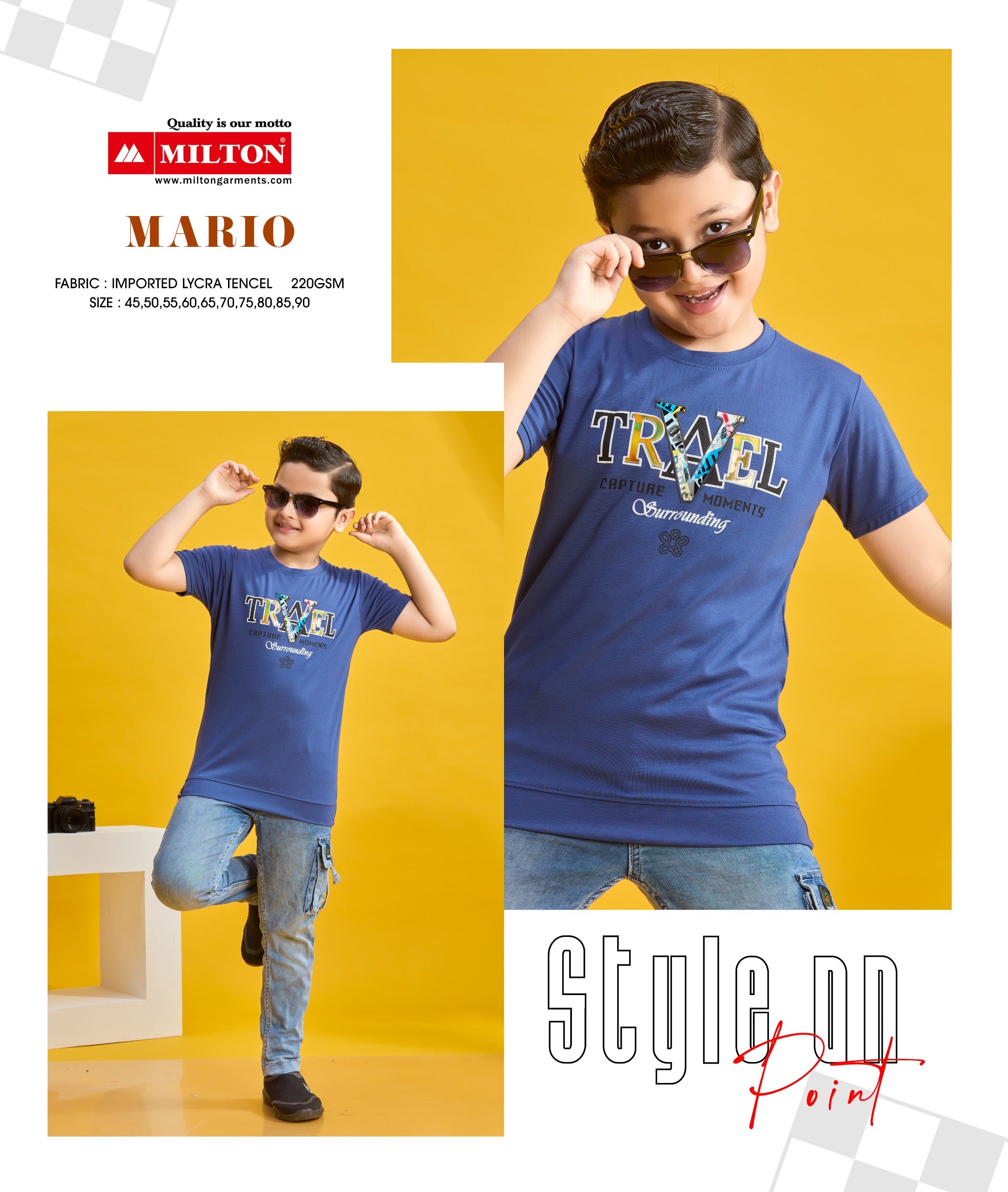 Mario (Boys Printed Tshirt)