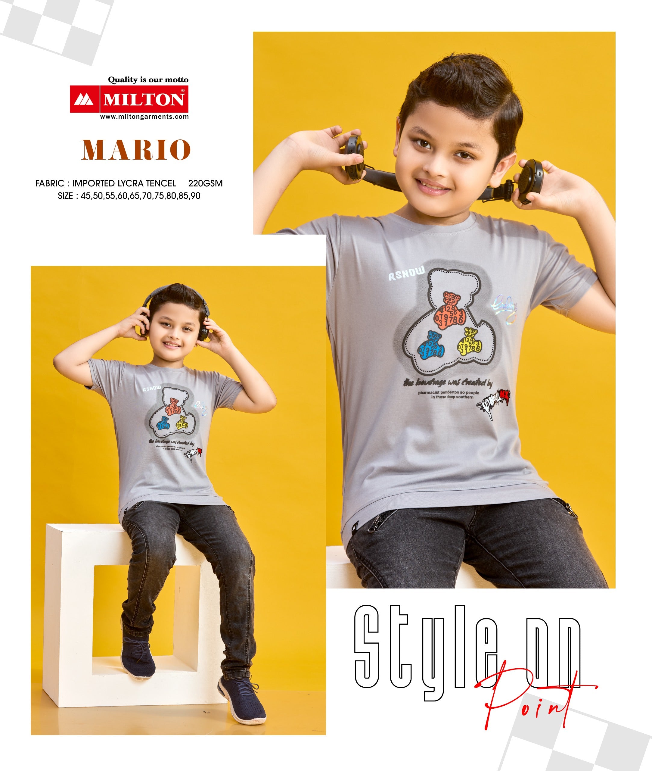 Mario (Boys Printed Tshirt)