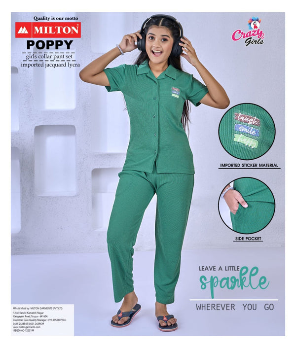 Poppy (Girls Collar Pant Set)