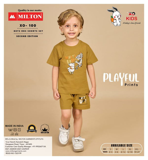 XO - 100 (Boys RNS Shorts Set)