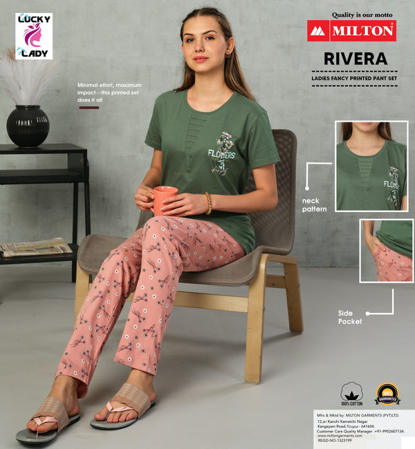 Rivera (Women's Fancy Printed Pant Set)