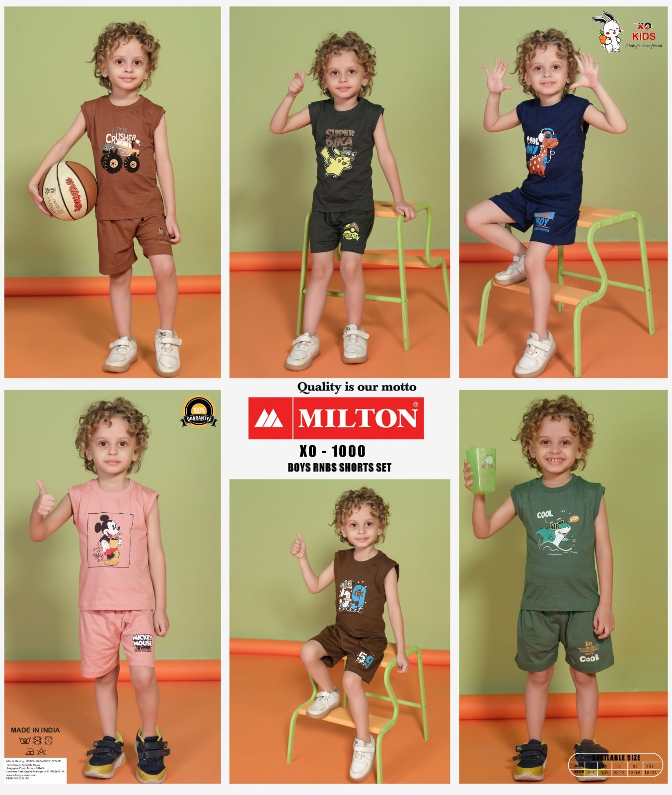 XO - 1000 (Boys RNS Short set)