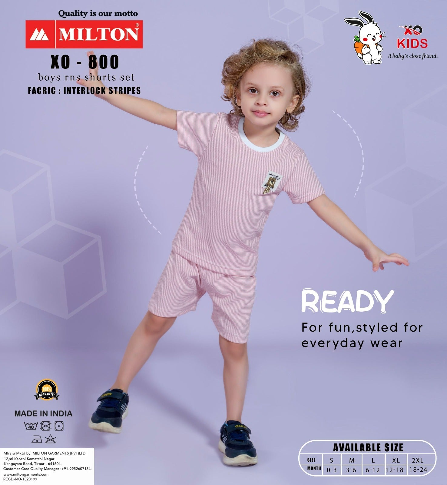 XO - 800 (Boys RNS Short Set)