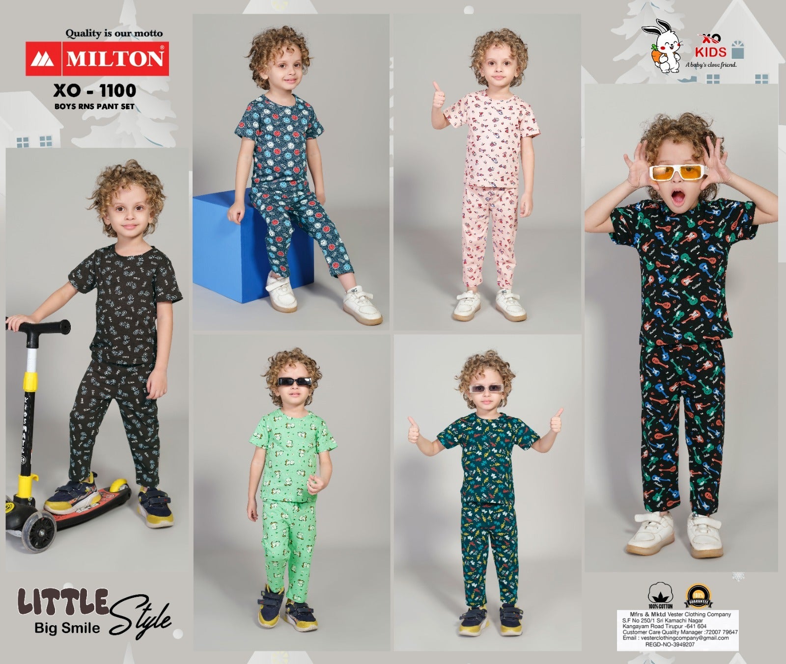 XO - 1100 (Boys RNS Pant set)
