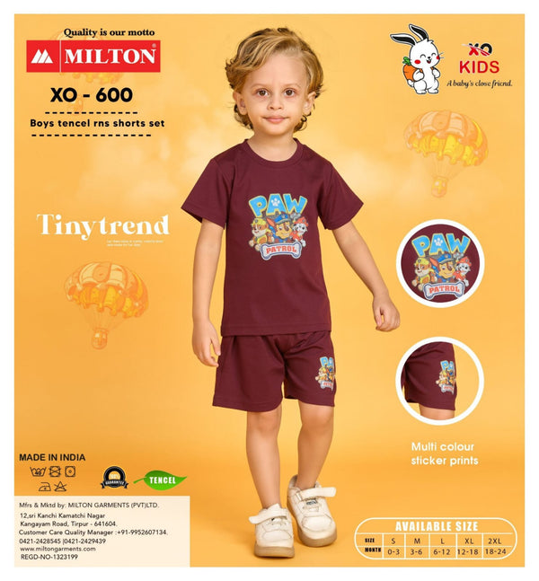 XO - 600 (Boys Tencel RNS Shorts Set)