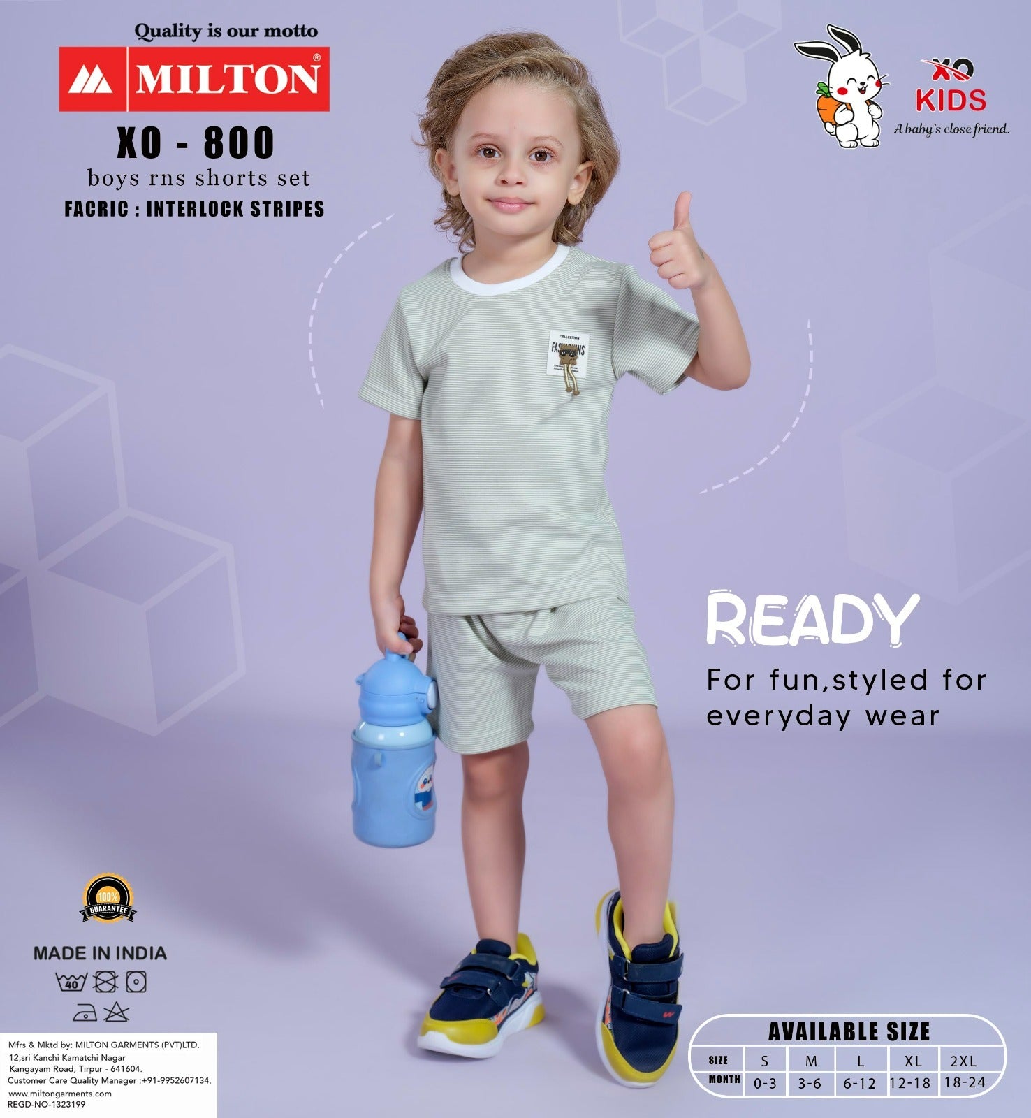 XO - 800 (Boys RNS Short Set)