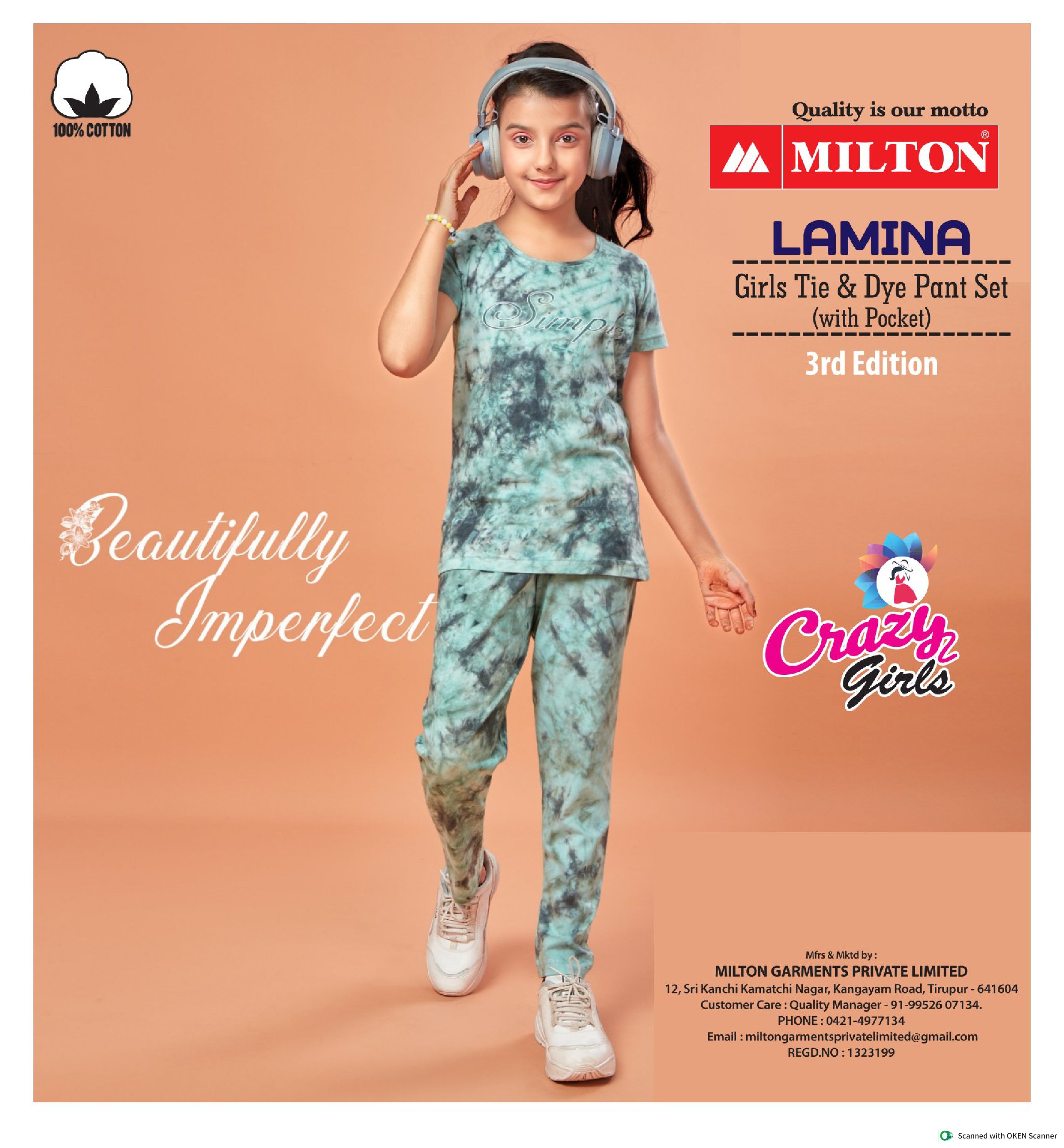 Lamina (Girls Tie & Dye Pant Set)