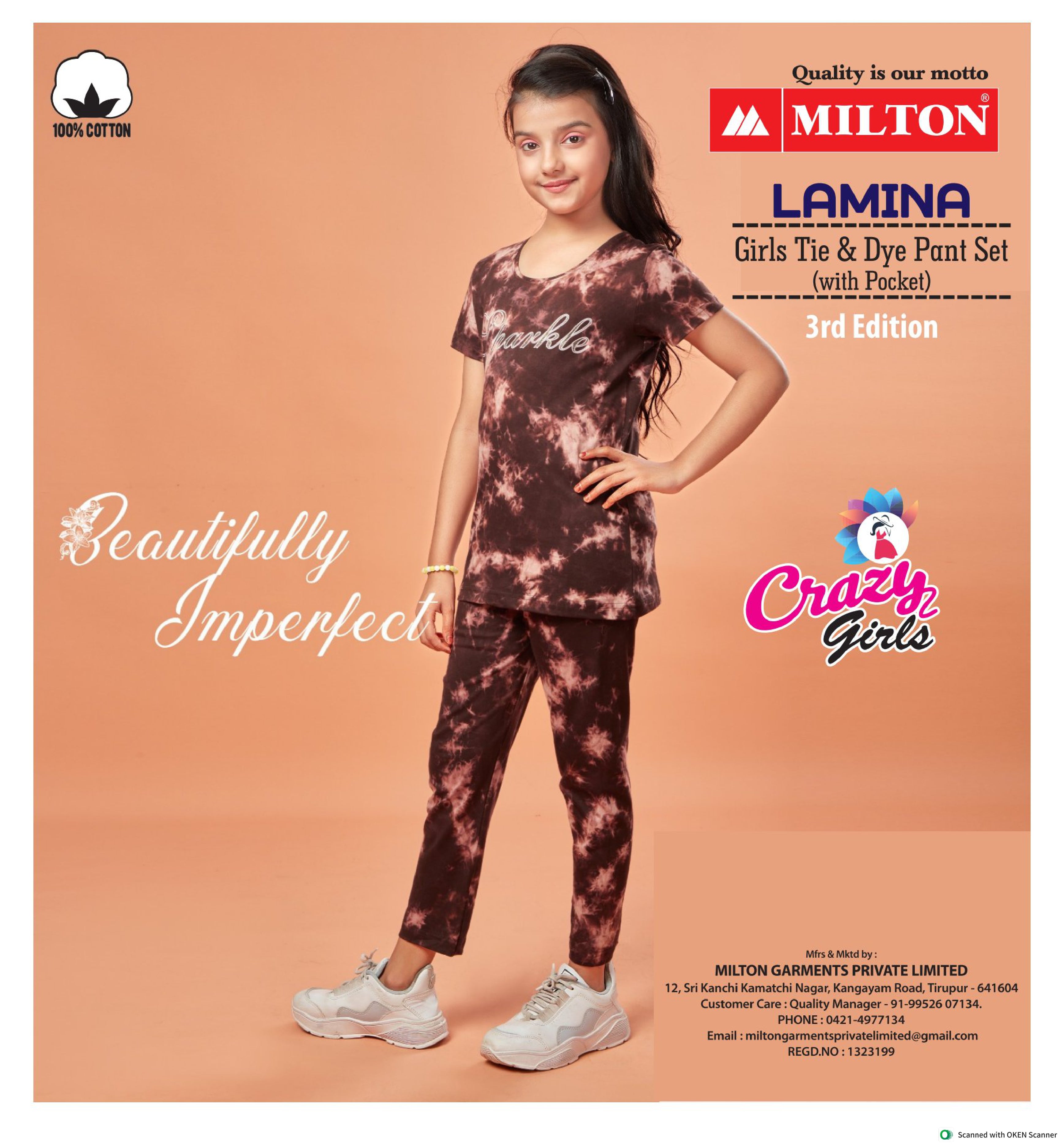 Lamina (Girls Tie & Dye Pant Set)
