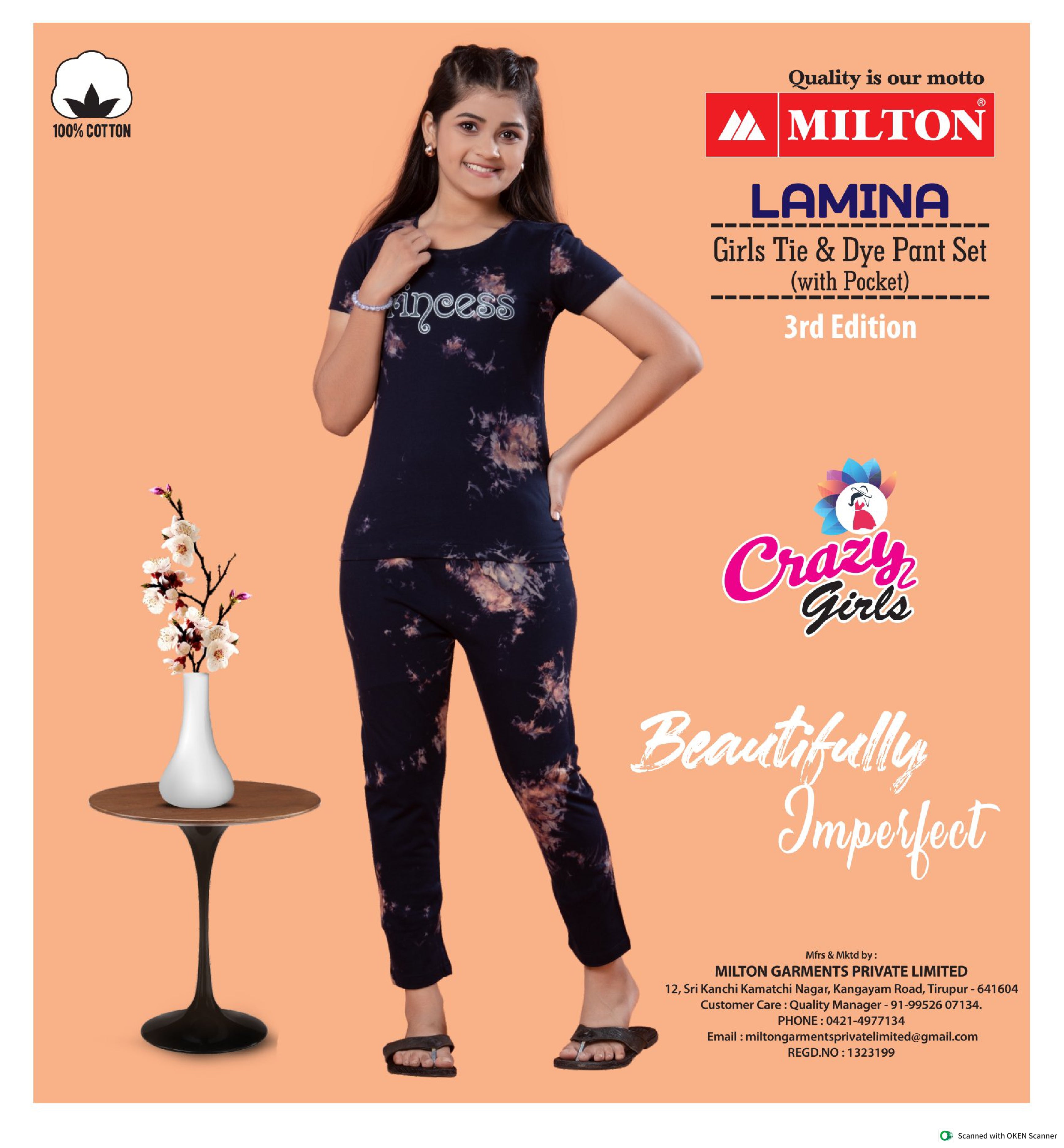 Lamina (Girls Tie & Dye Pant Set)