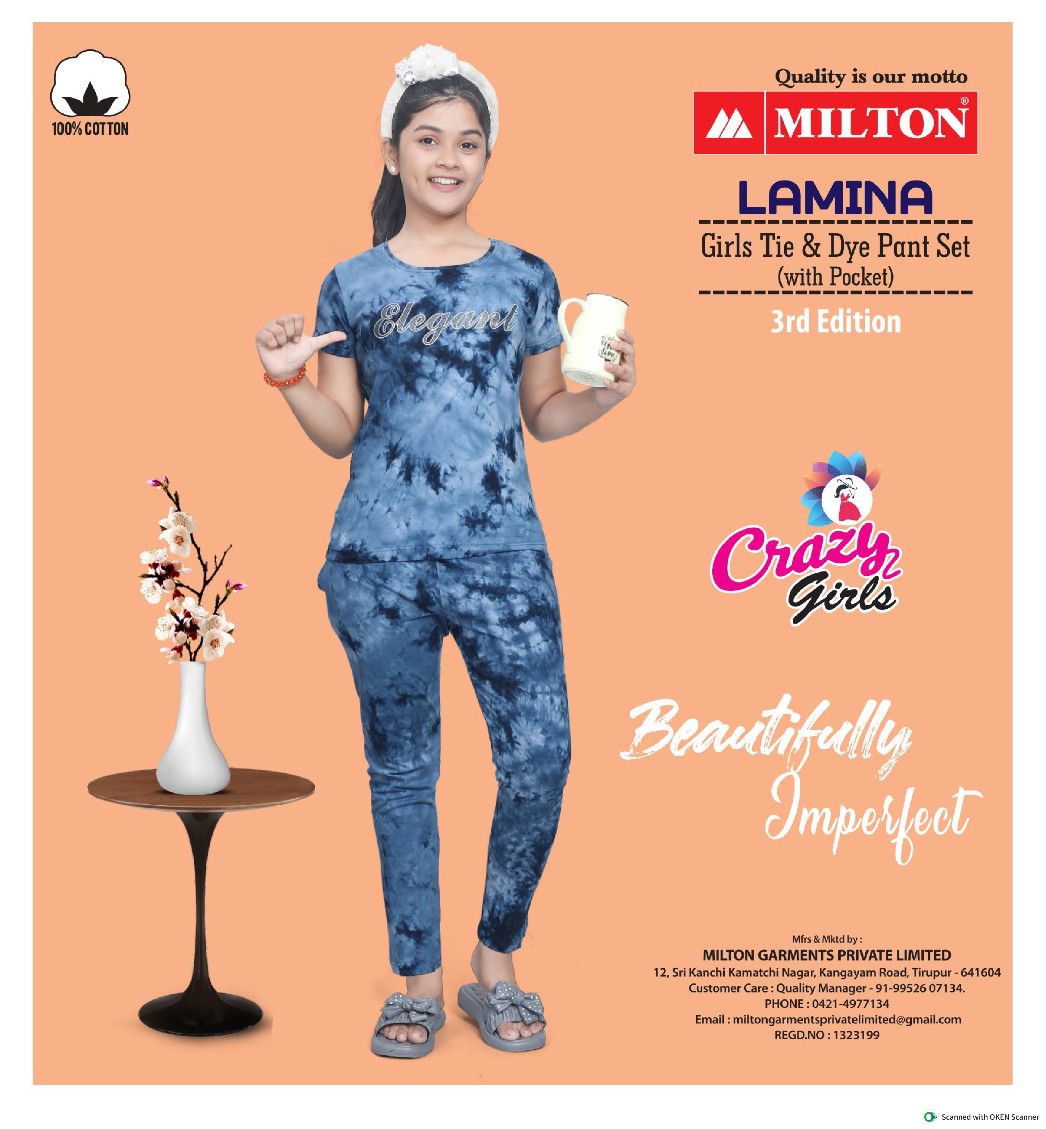 Lamina (Girls Tie & Dye Pant Set)
