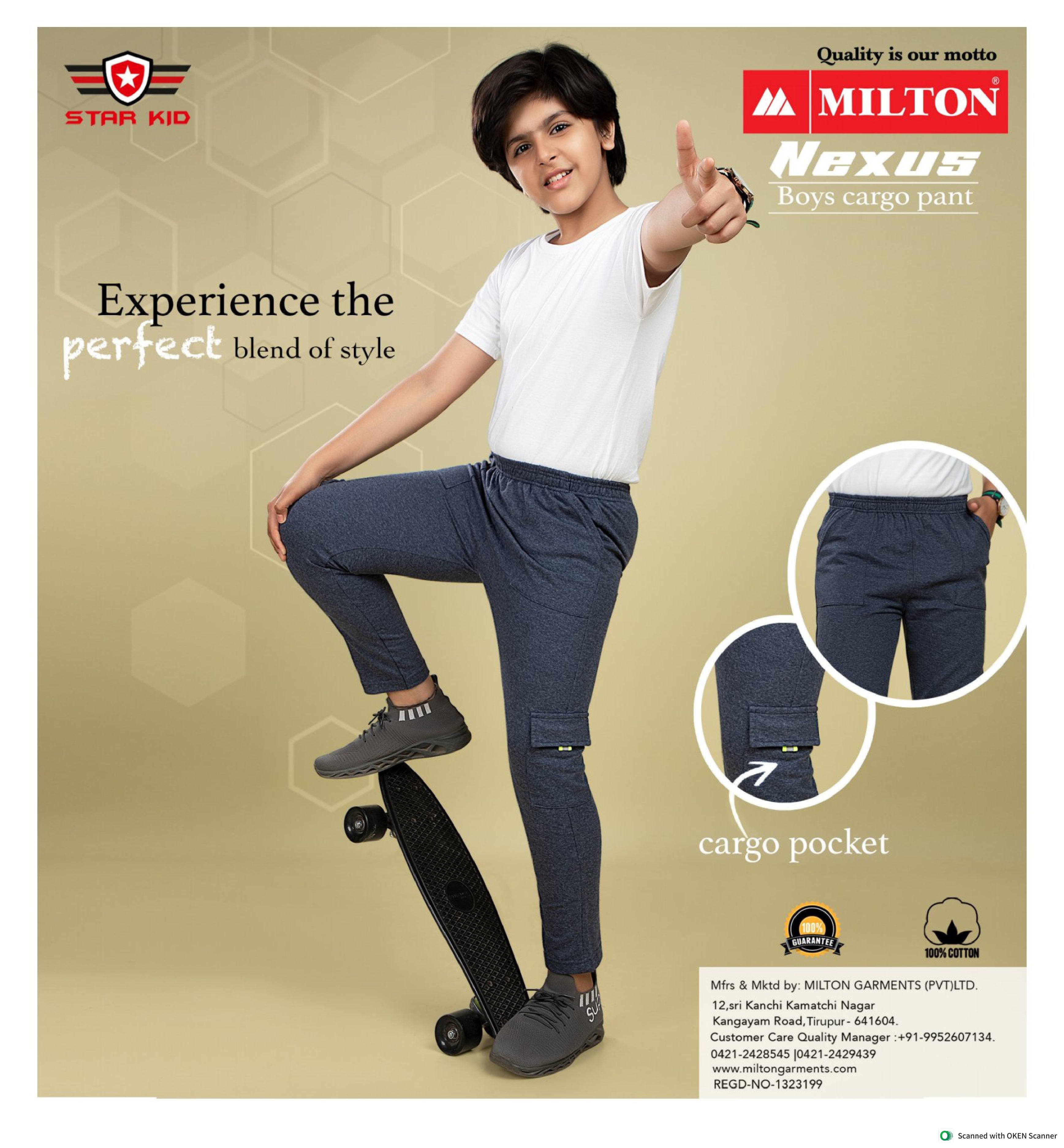 Nexus (Boys Cargo Pant)