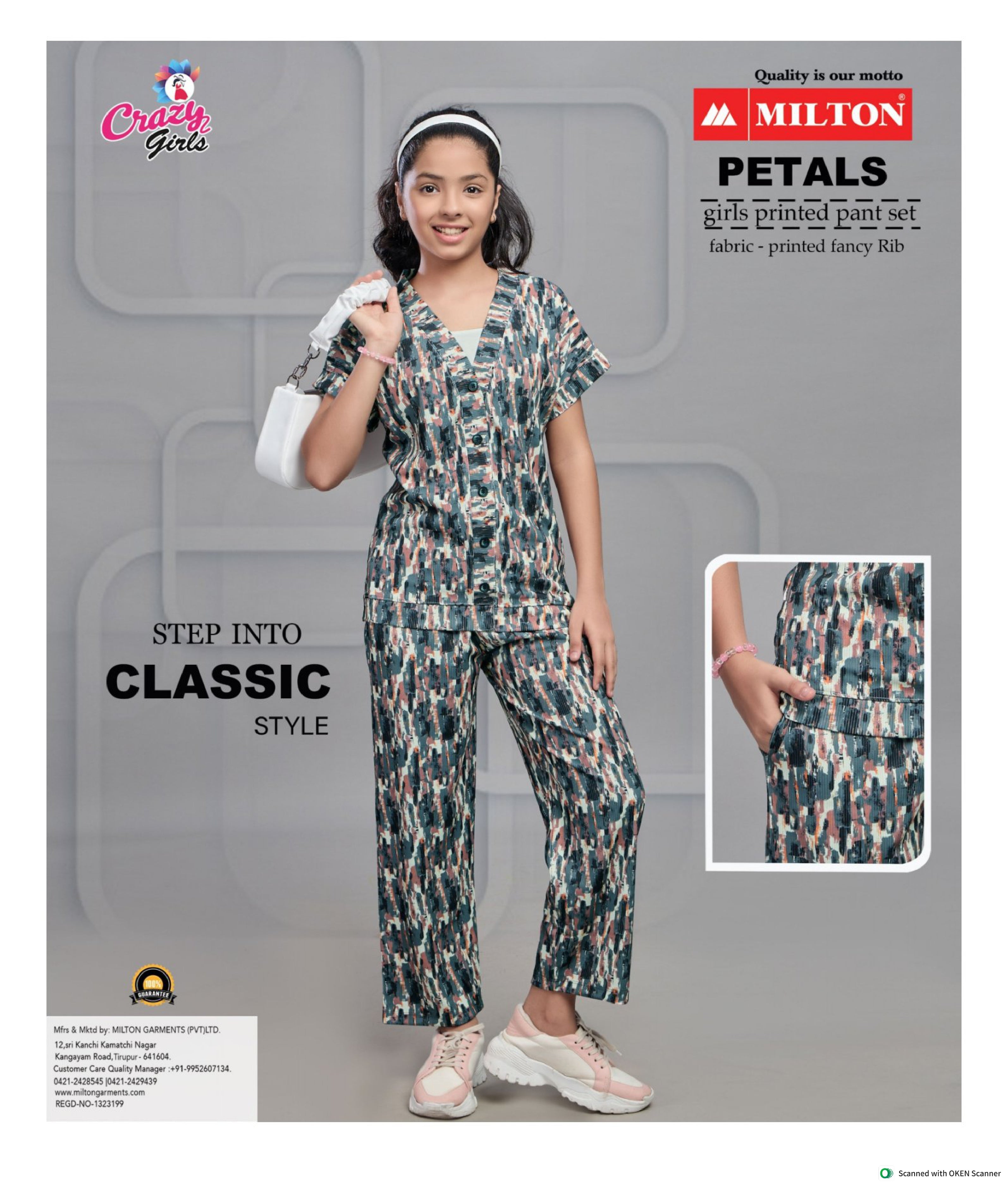 Petals (Girls Fancy Printed Pant Set)