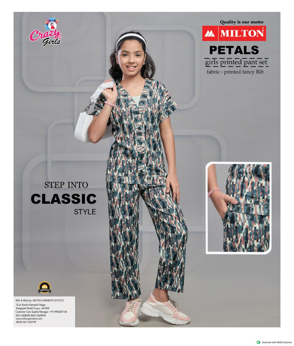 Girls Fancy Printed Pant Set