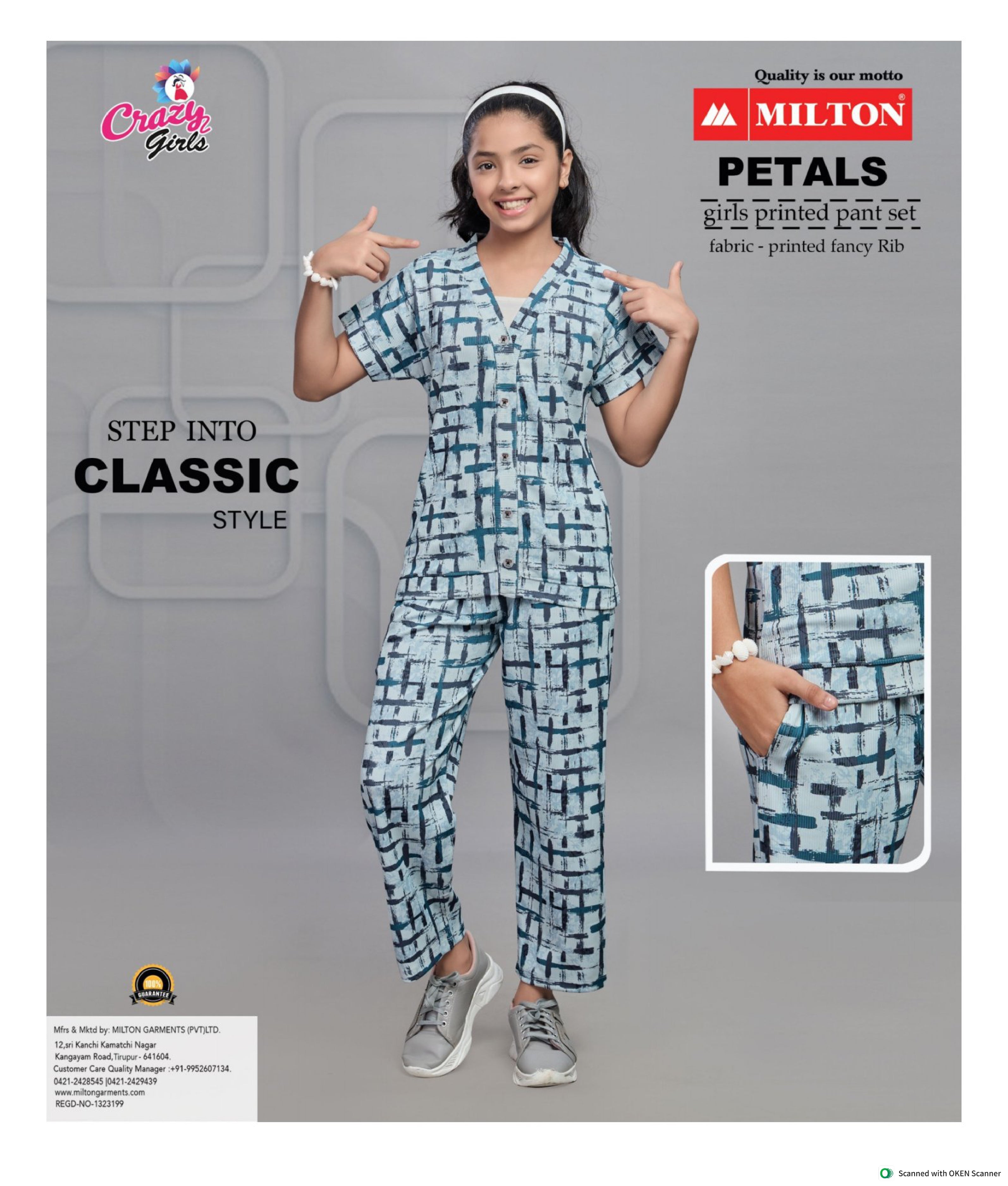 Petals (Girls Fancy Printed Pant Set)