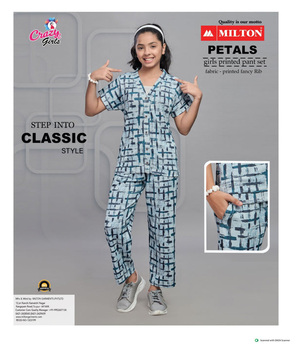 Girls Fancy Printed Pant Set