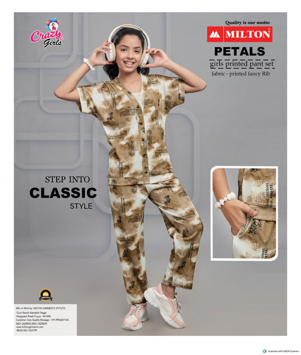 Girls Fancy Printed Pant Set