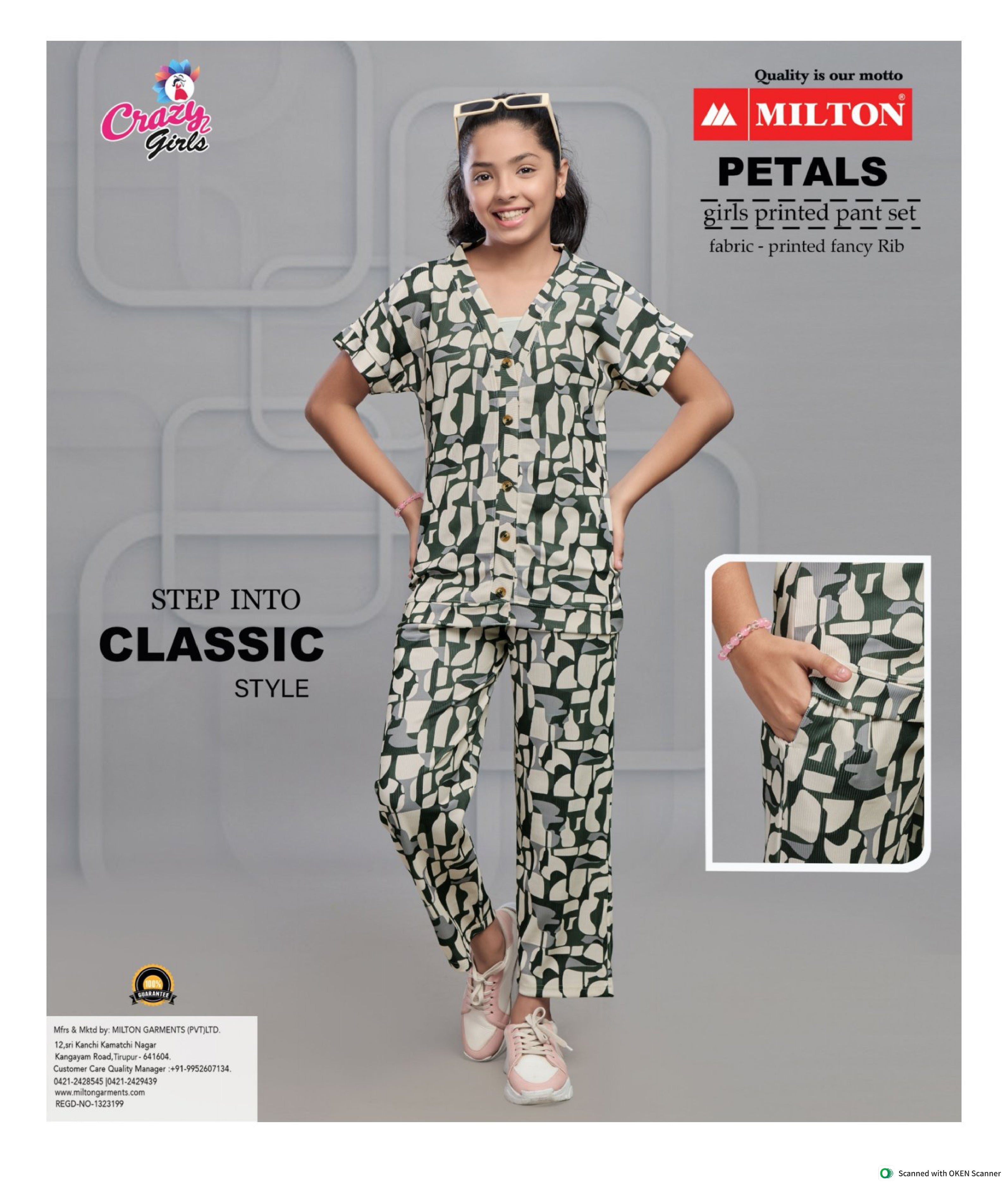 Petals (Girls Fancy Printed Pant Set)