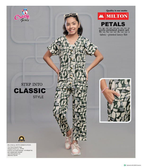 Girls Fancy Printed Pant Set