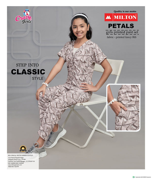 Girls Fancy Printed Pant Set