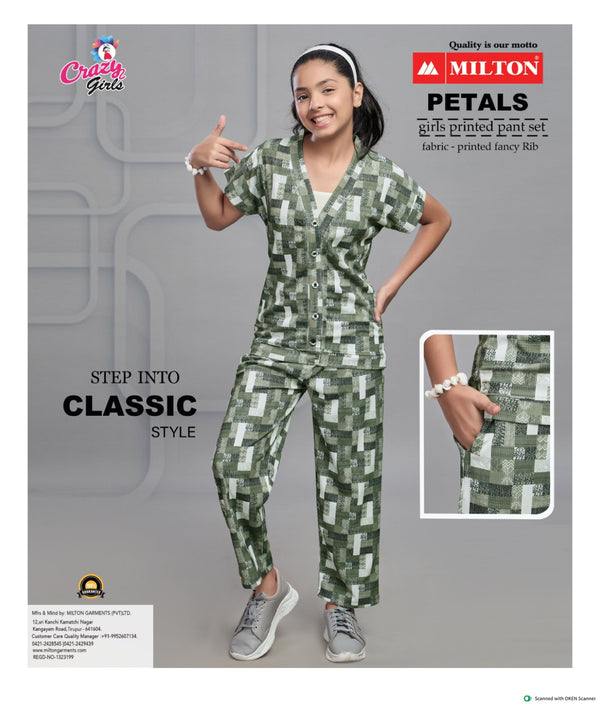 Girls Fancy Printed Pant Set