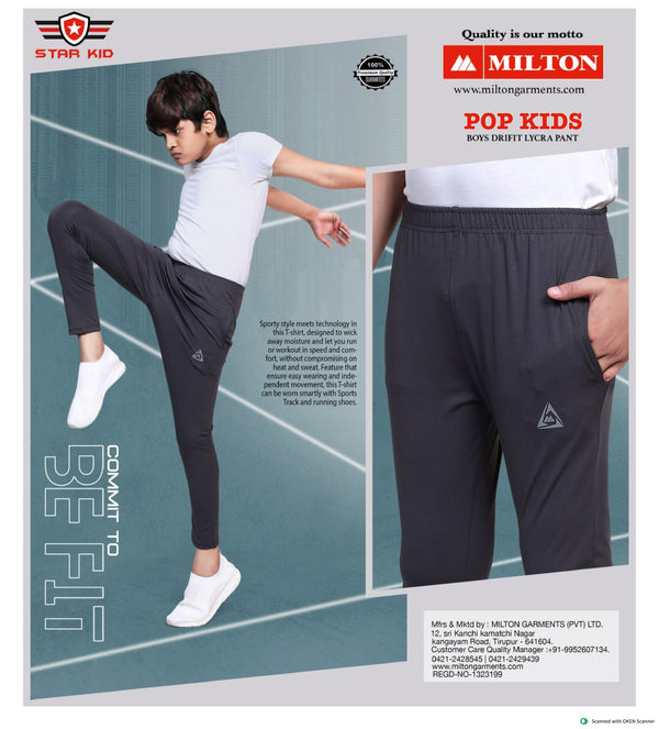 POP KIDS (Boys drifit lycra pant )