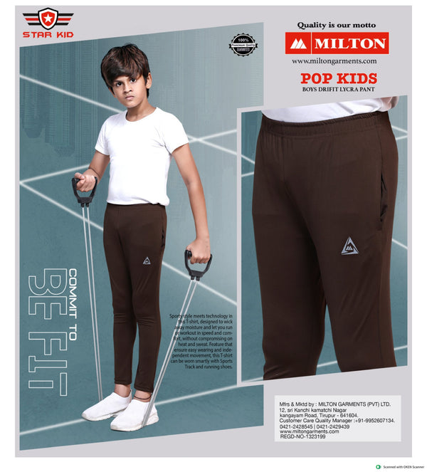 POP KIDS (Boys drifit lycra pant )
