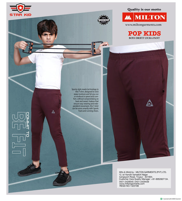 POP KIDS (Boys drifit lycra pant )