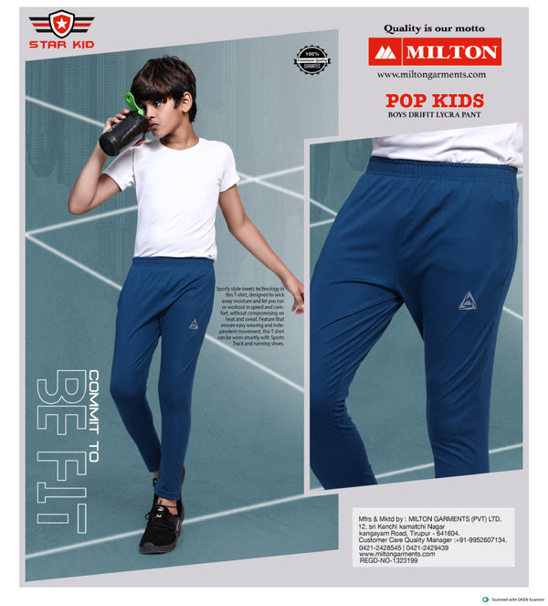 POP KIDS (Boys drifit lycra pant )