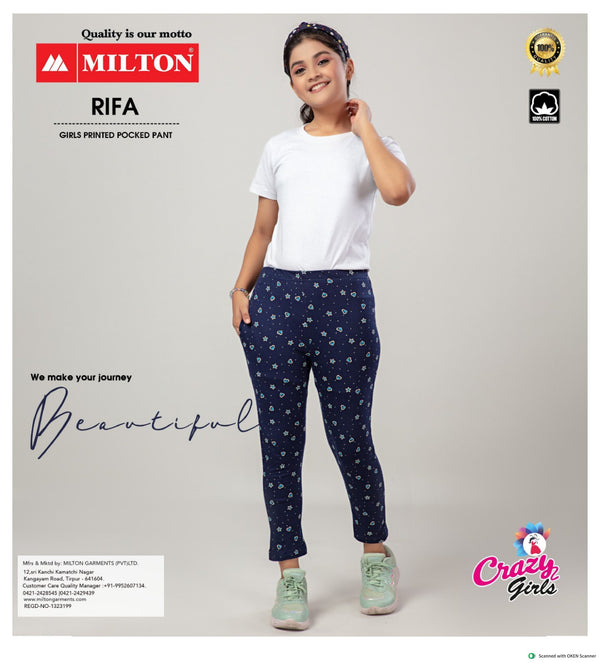 Rifa (Girls Printed Pocket Pant)